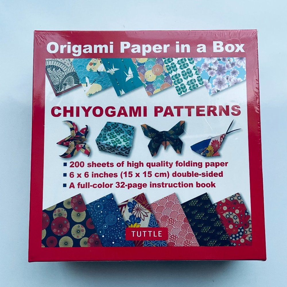 NEW Origami Kit Tuttle Chiyogami Patterns 6x6